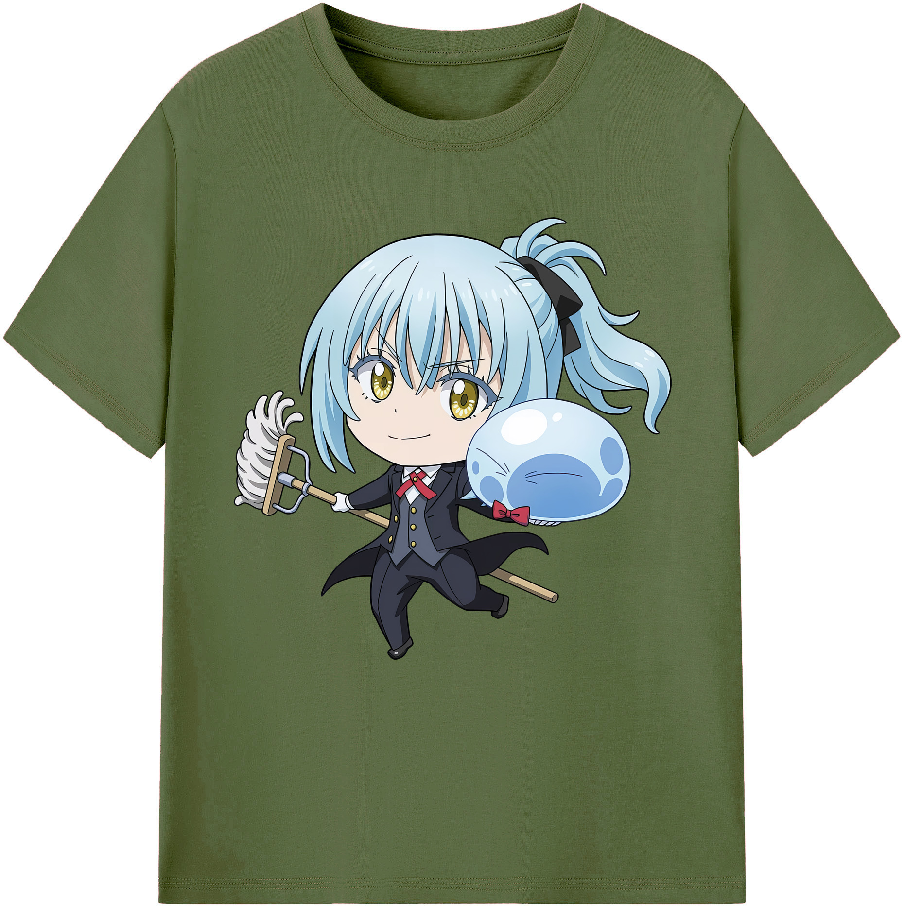 （画像用） 転スラ Regarding Reincarnated to Slime 綿100％半袖Tシャツ（フロントプリント）